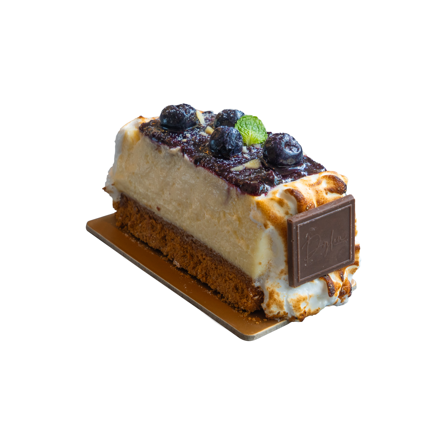 Blueberry cheesecake slice by Dylan Patisserie