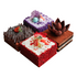 Gourmet Mixed Birthday cake by Dylan Patisserie consisting of 4 flavors. Red velvet, Ube Dulce de Leche, chocolate Mud cake and Triple Chocolate.