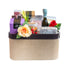 Dylan Patisserie Luxury Gift Hamper with assorted cookies, nuts, chocolate bars and pastries in elegant basket