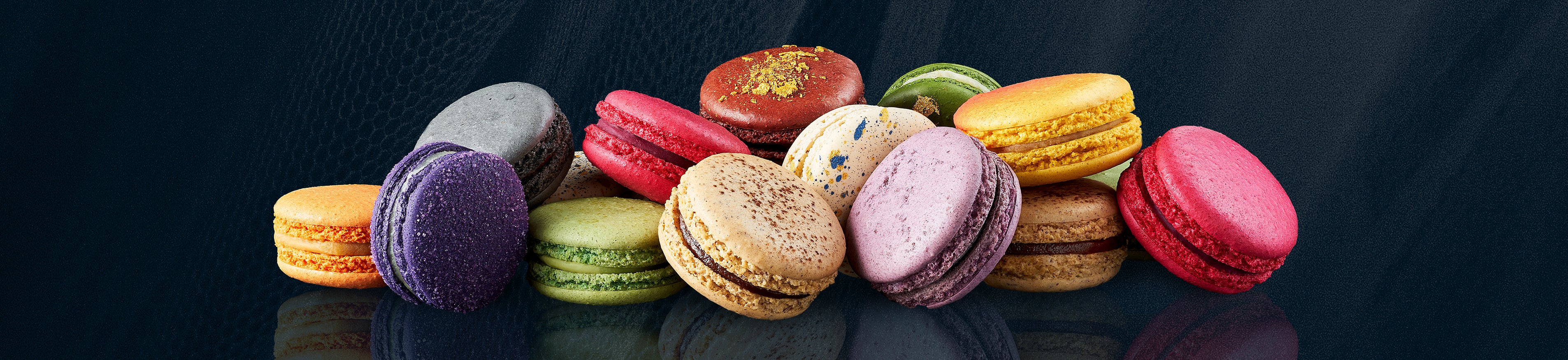 Multicolored macaron stack