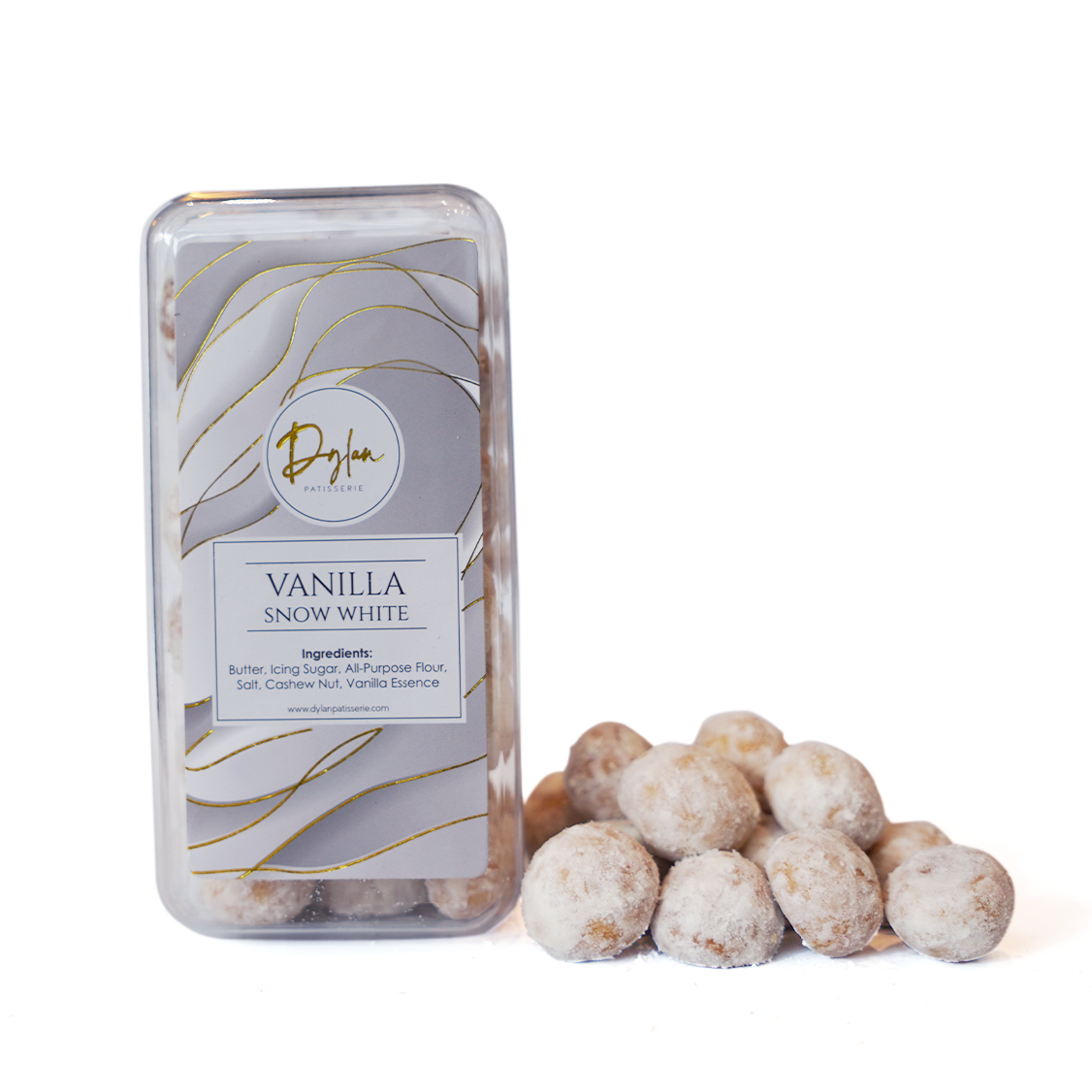 Vanilla Snow White Cookies by Dylan Patisserie. Gifting Cookies