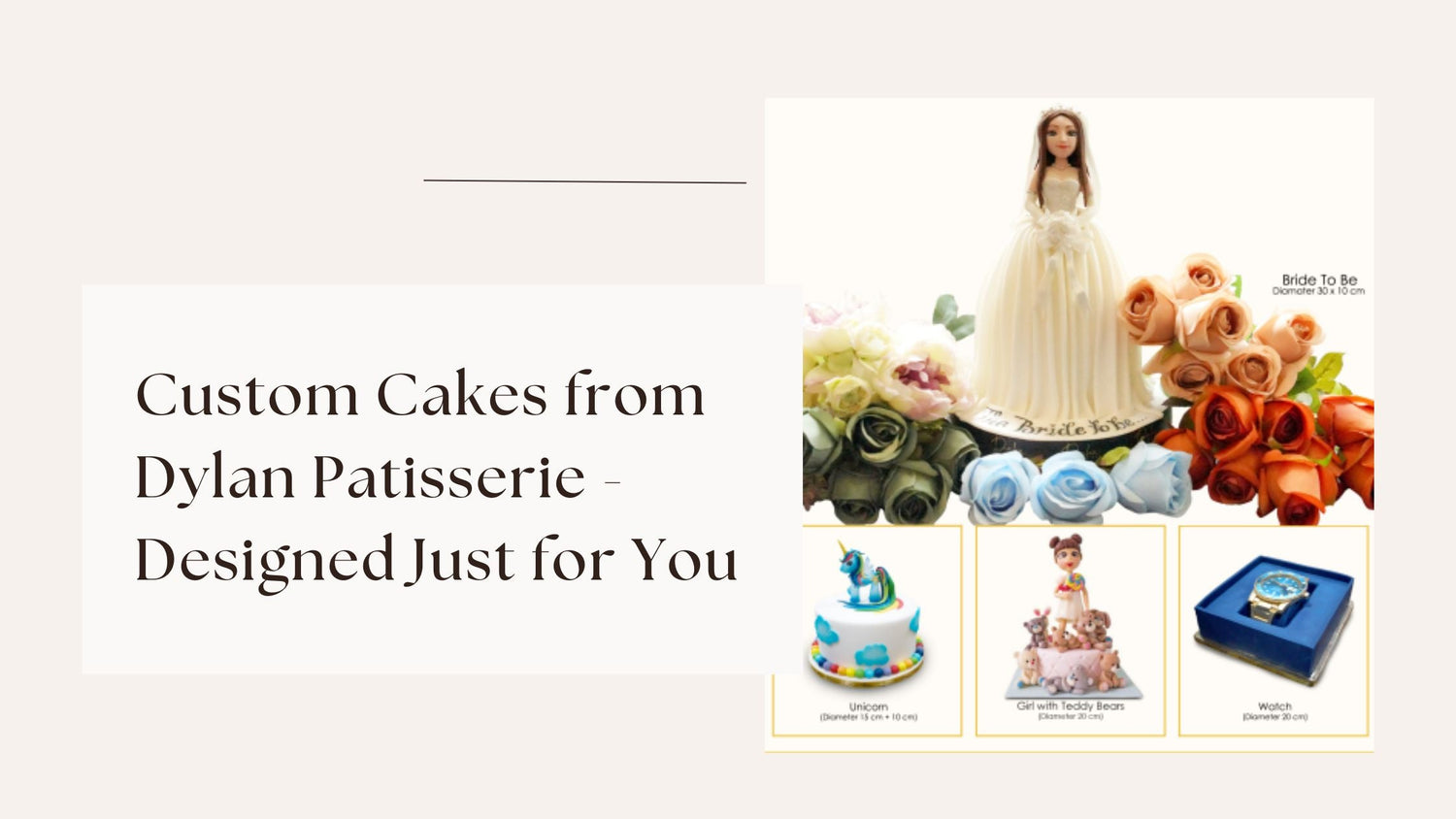 Custom Cakes from Dylan Patisserie - Designed Just for You